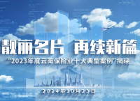 靓丽名片再续新篇“2023年度云南保险业十大典型案例”发布会
